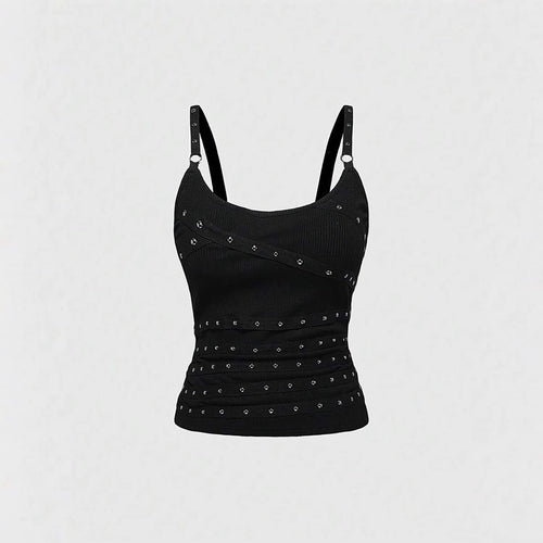 Ladies Refined Top with Elastane Content and Sparkling Details StylebySassy