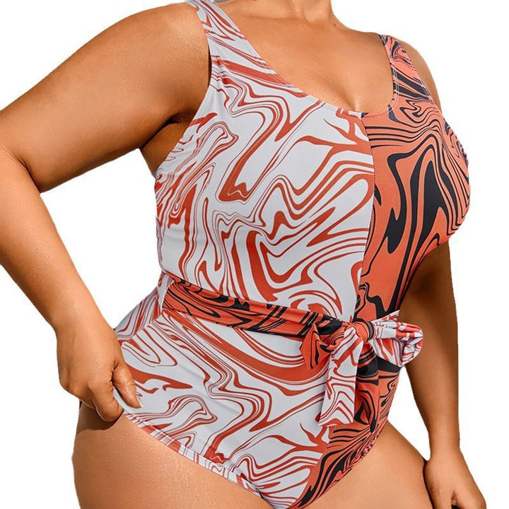 Women's one-piece swimsuit with trendy wrap belt StylebySassy