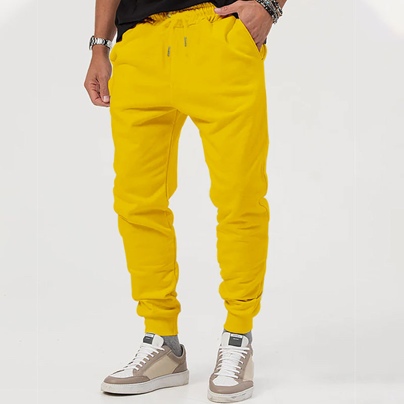 Men's jersey sweatpants in a tapered cut with concealed drawstring and shape-stable ankle cuffs StylebySassy