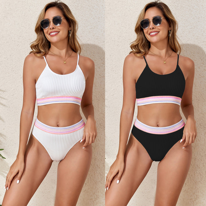 Ladies' sporty ribbed bikini set StylebySassy