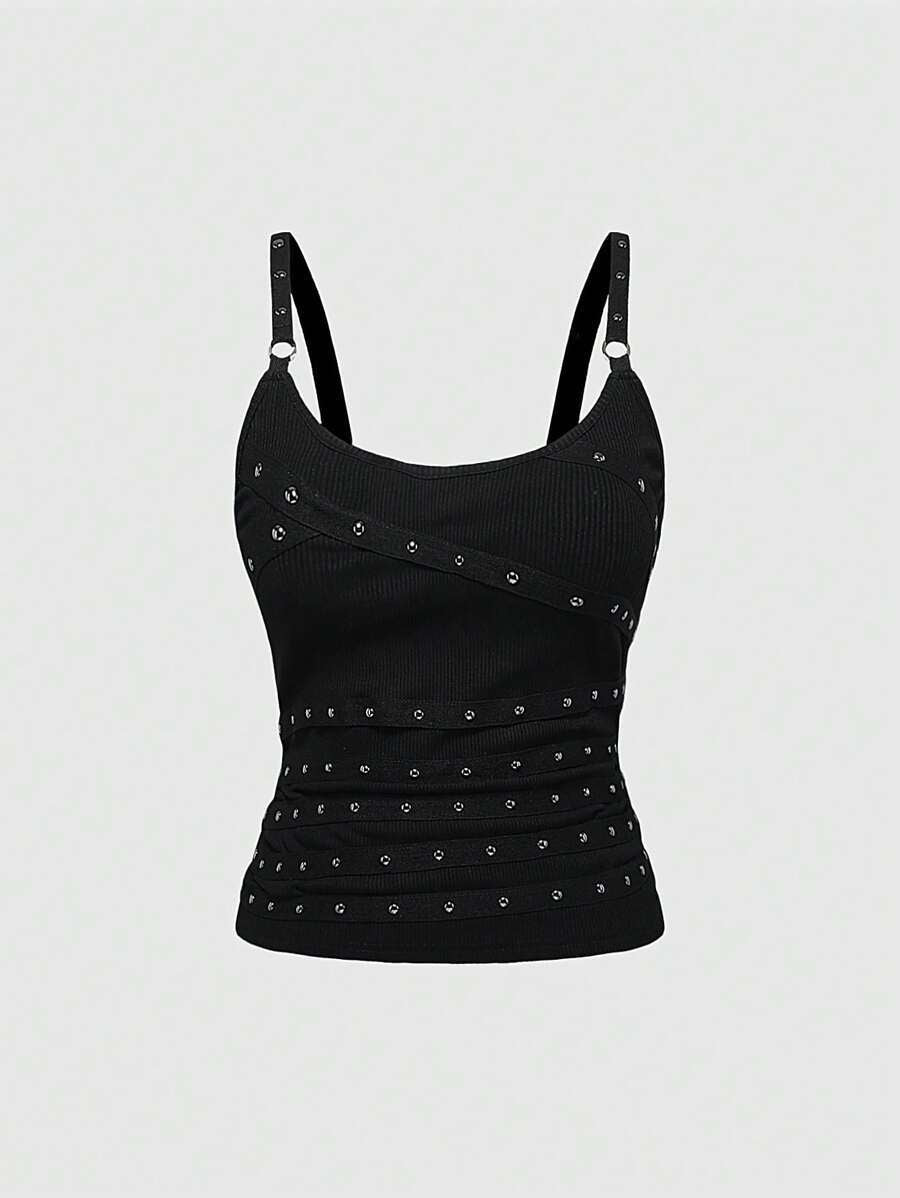 Ladies Refined Top with Elastane Content and Sparkling Details StylebySassy