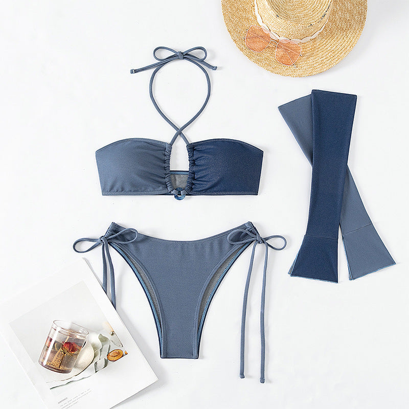 Women's bikini set with innovative arm design and adjustable ties StylebySassy