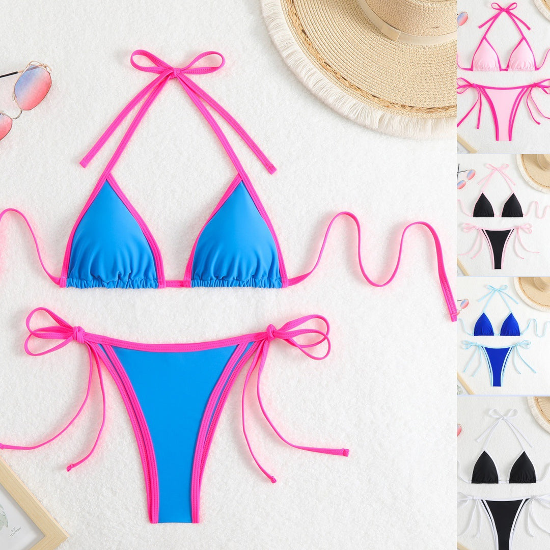 Women Triangle Bikini with Adjustable Straps StylebySassy