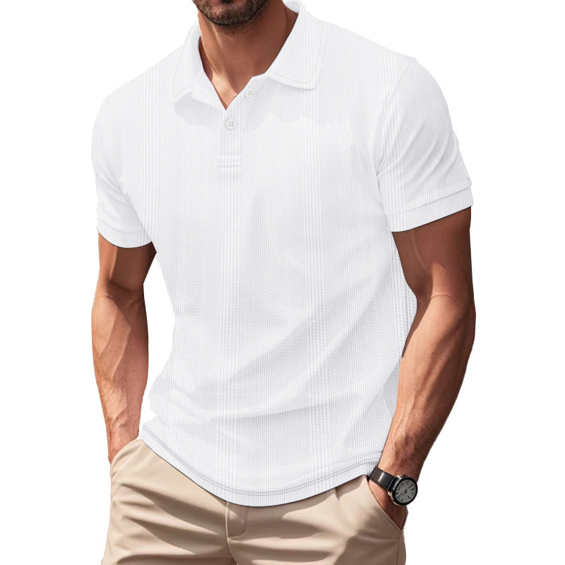 Men's Breathable Polo Shirt made from Cotton Blend with Slim Fit StylebySassy