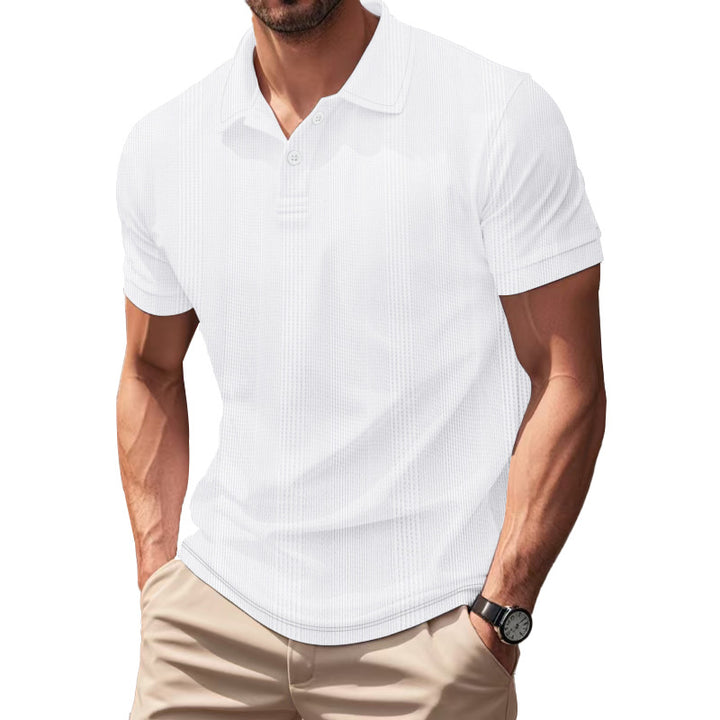 Men's Breathable Polo Shirt made from Cotton Blend with Slim Fit StylebySassy