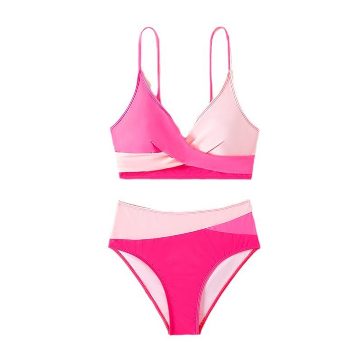 Women's bikini set with modern wrap design and high-waisted cut StylebySassy