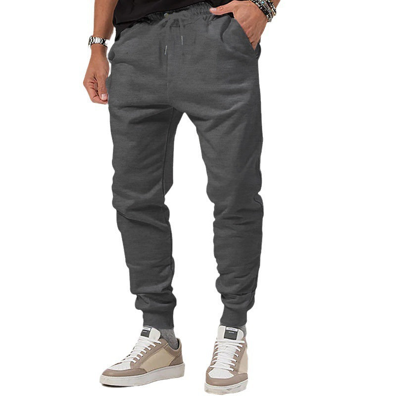 Men's jersey sweatpants in a tapered cut with concealed drawstring and shape-stable ankle cuffs StylebySassy