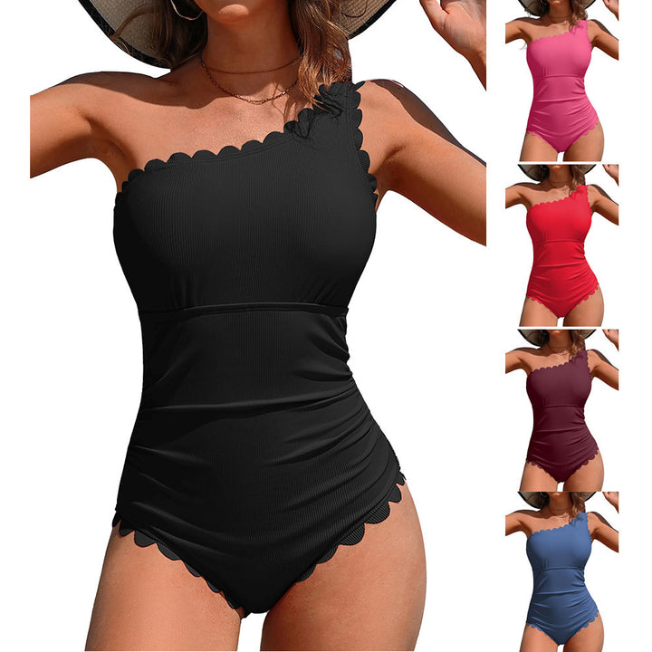 Women's swimsuit with feminine ruffle design StylebySassy