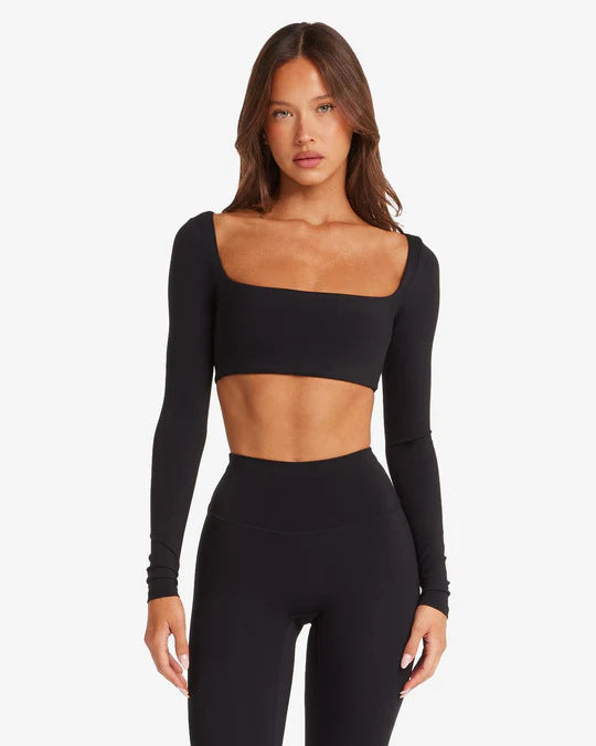 Women's Sporty Long Sleeve Crop Top StylebySassy