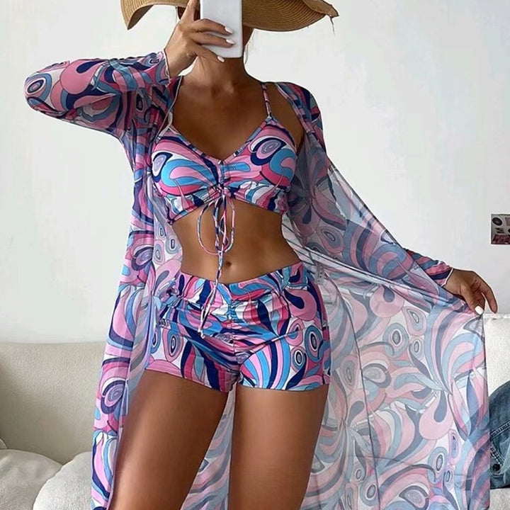 Women's Beach Set with Fashionable Wrap Design StylebySassy
