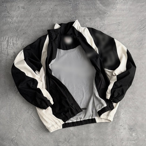 Unisex nan breathable lightweight wind and training jacket with mesh lining, stand collar and elastic hem StylebySassy