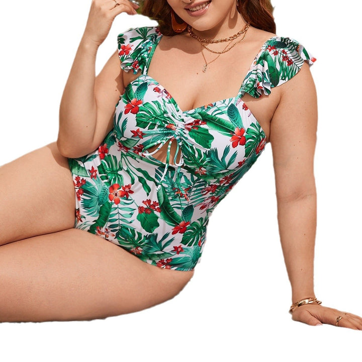 Women's One-Piece Swimsuit with Sophisticated Ruffle Details StylebySassy