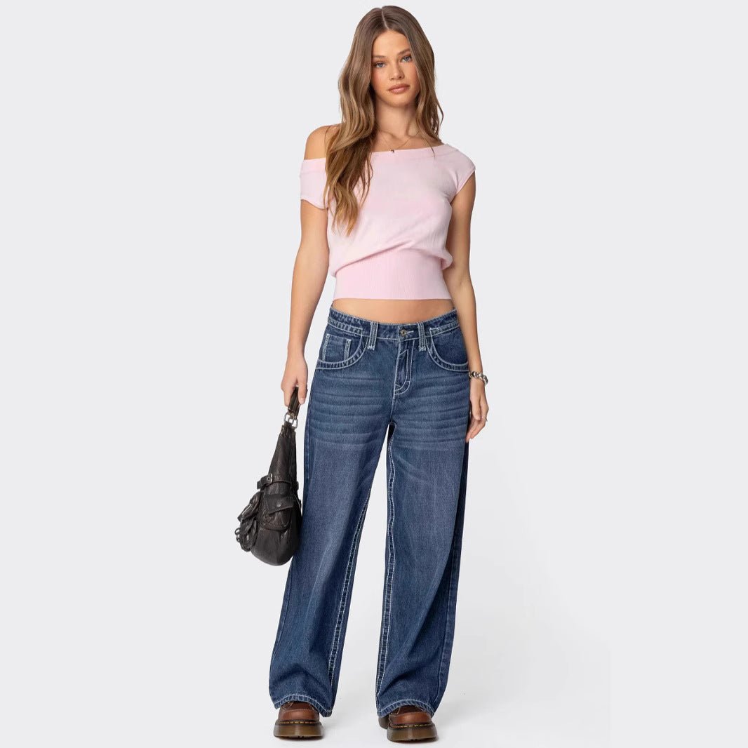 Ladies Off-Shoulder T-Shirt StylebySassy