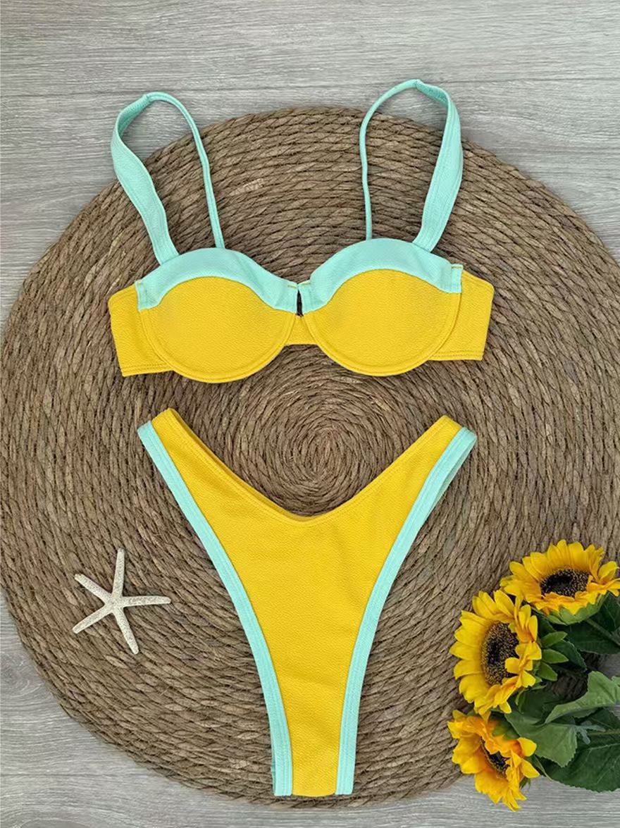 Women's Push-Up Bikini with Contrasting Accents StylebySassy