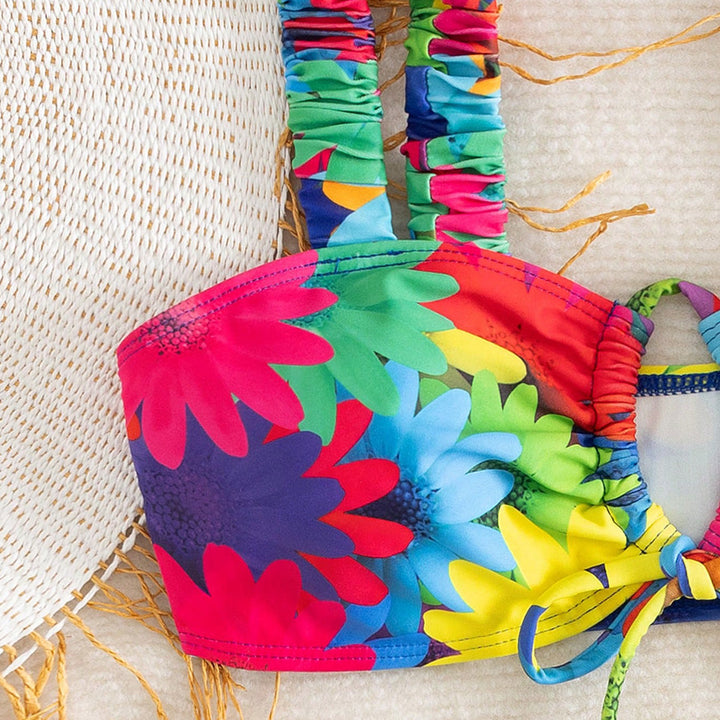 Women Colorful Flowering Bikini StylebySassy
