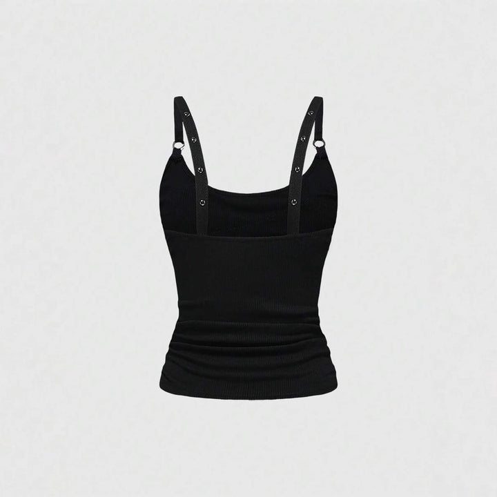 Ladies Refined Top with Elastane Content and Sparkling Details StylebySassy