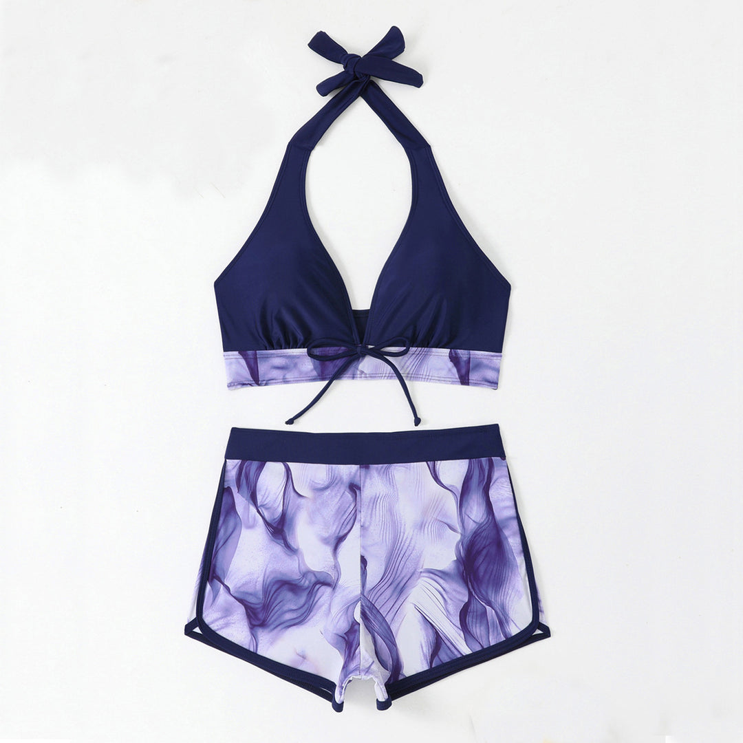 Women's Triangle Bikini Set with Short Pants StylebySassy