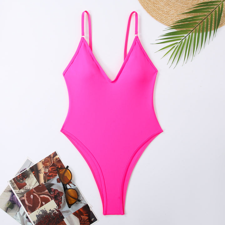 Women High-Cut One-Piece Swimsuit StylebySassy