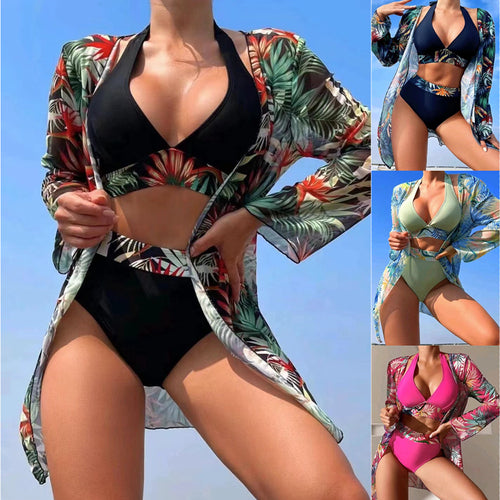 Women’s swimwear set with transitional jacket and trendy cut StylebySassy