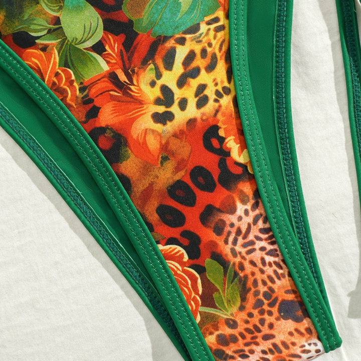 Women's Triangle Bikini with Floral Patterns StylebySassy