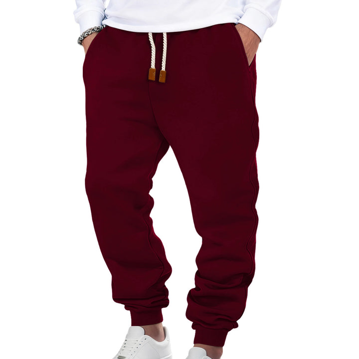 Men's comfortable jogging pants made of high-quality cotton blend with elastic waistband, drawstring, and cuffs StylebySassy
