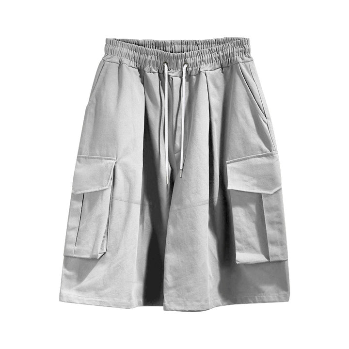 Women nan Cargo-Midi skirt with elastic drawstring waistband and patch flap pockets StylebySassy