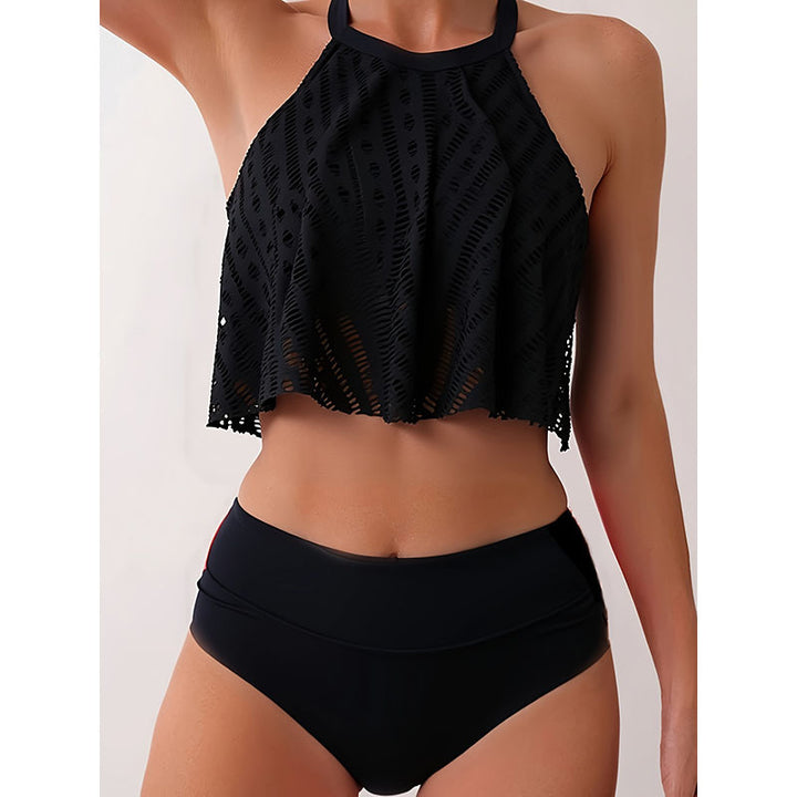 Women's High-Waisted Swimsuit with Stylish Overblouse Cut StylebySassy