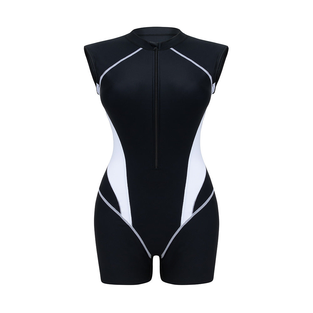 Ladies functional short sleeve swimsuit StylebySassy