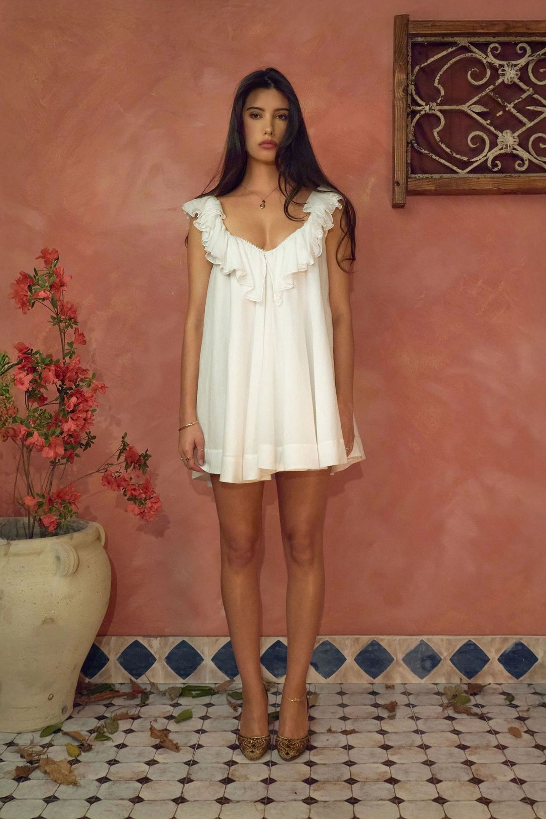 Women's Playful Ruffle Dress Made of Soft Chiffon StylebySassy