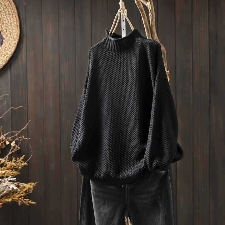 Women's Sweater | Textured Turtleneck Style