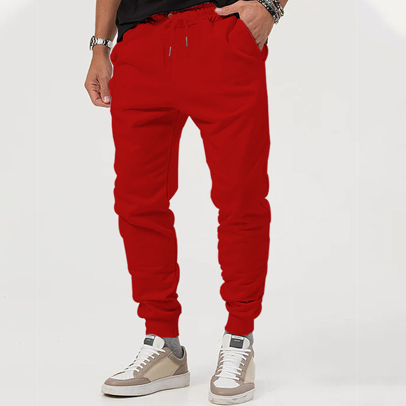Men's jersey sweatpants in a tapered cut with concealed drawstring and shape-stable ankle cuffs StylebySassy