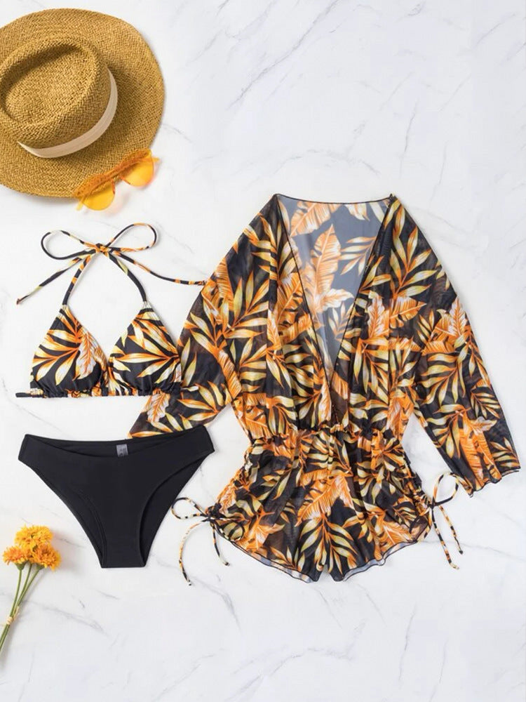 Women Reversible Beachwear with Floral Kimono and Bikini StylebySassy