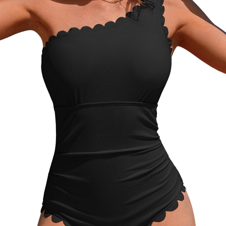 Women's swimsuit with feminine ruffle design StylebySassy