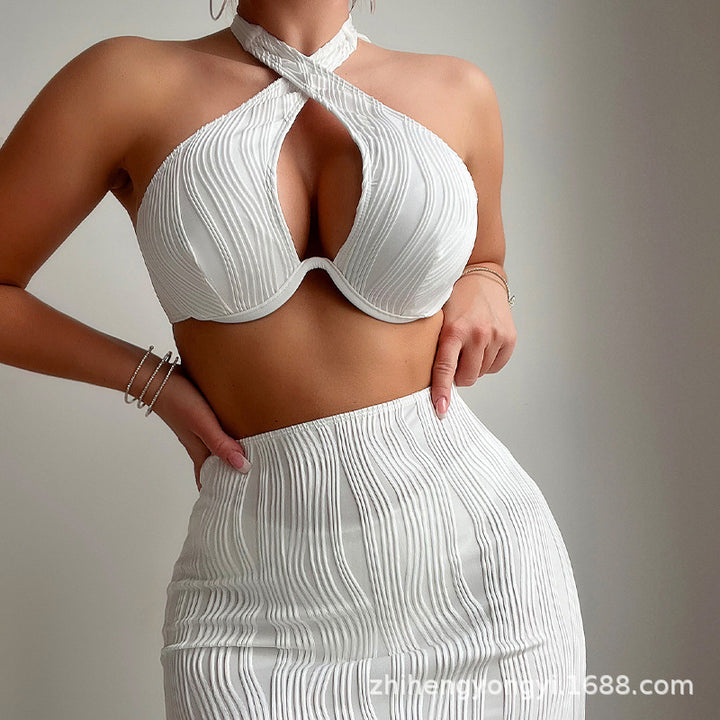 Women's bandeau bikini top with lovingly gathered design StylebySassy
