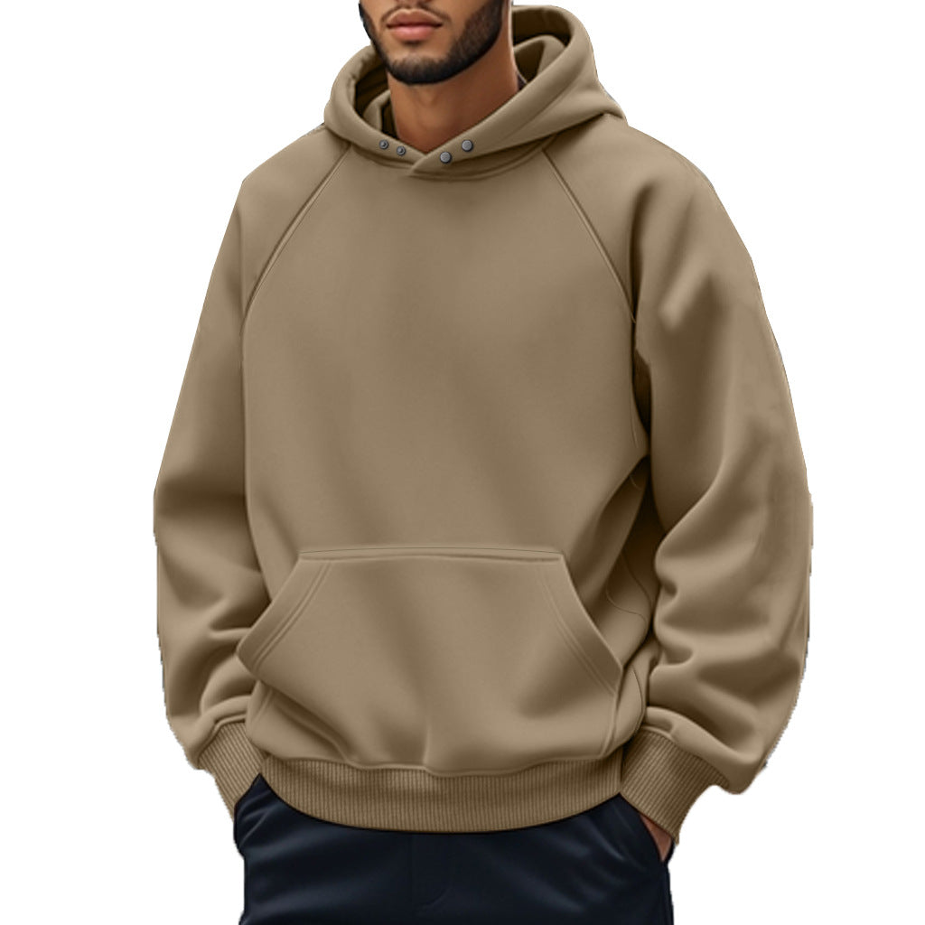 Unisex nan softer cotton fleece hoodie with kangaroo pocket and raglan sleeves StylebySassy