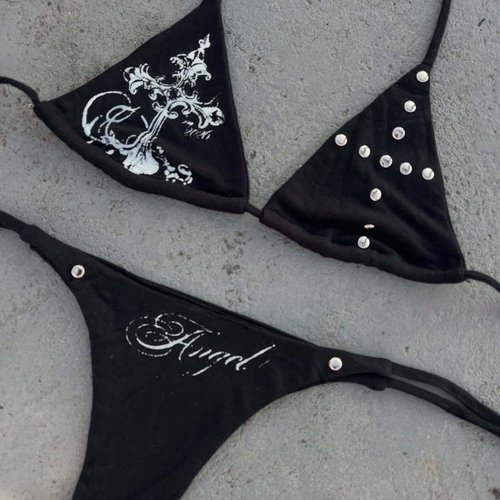 Women's bikini set with elaborate details and unique accents StylebySassy