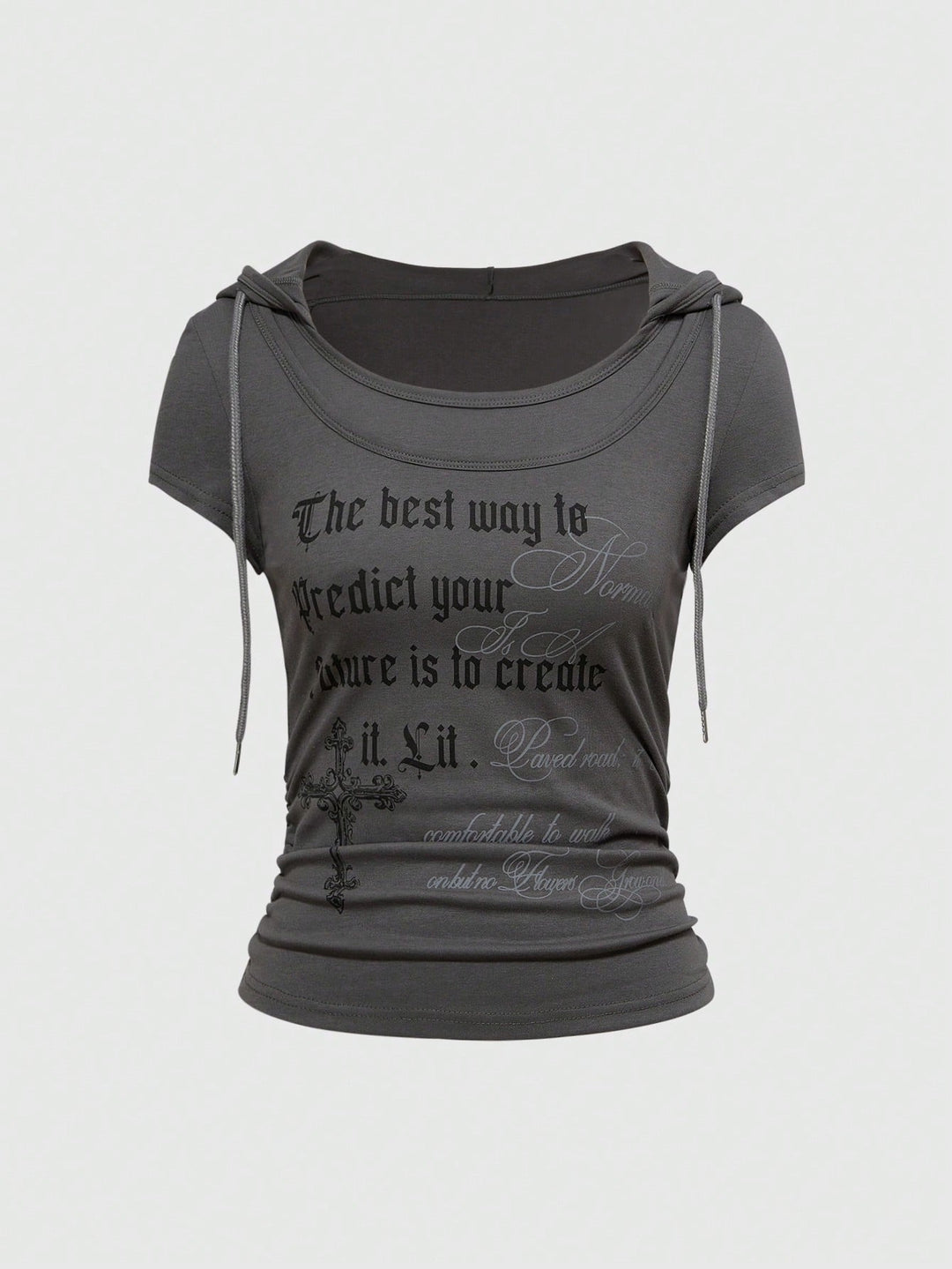 Women's Hoodie T-Shirt with Unique Print StylebySassy