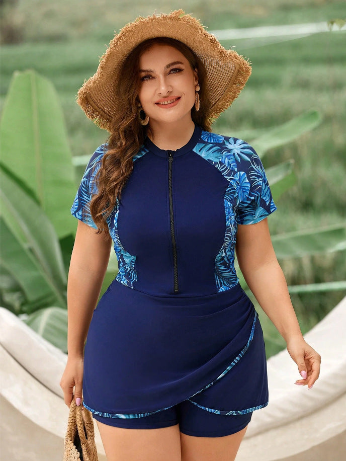 Ladies' fashionable swimsuit with short skirt StylebySassy