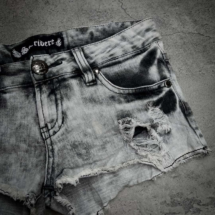 Women trendy Destroyed Denim Shorts StylebySassy