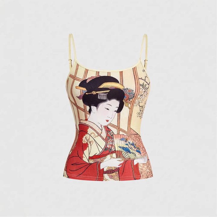 Women Durable Top with cultural Artwork StylebySassy