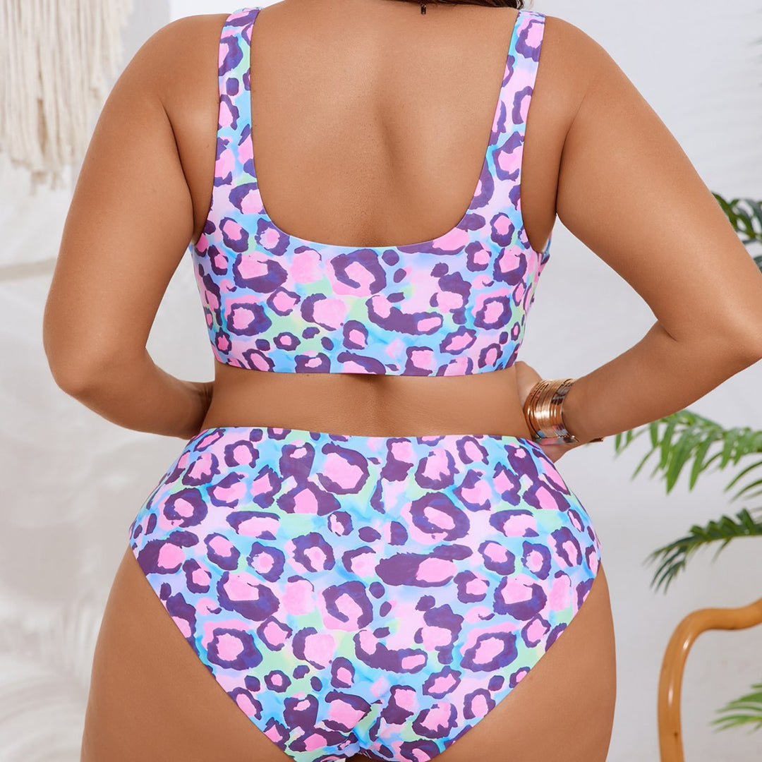 Women High-Cut Bikini Set with Refined Bust Details StylebySassy
