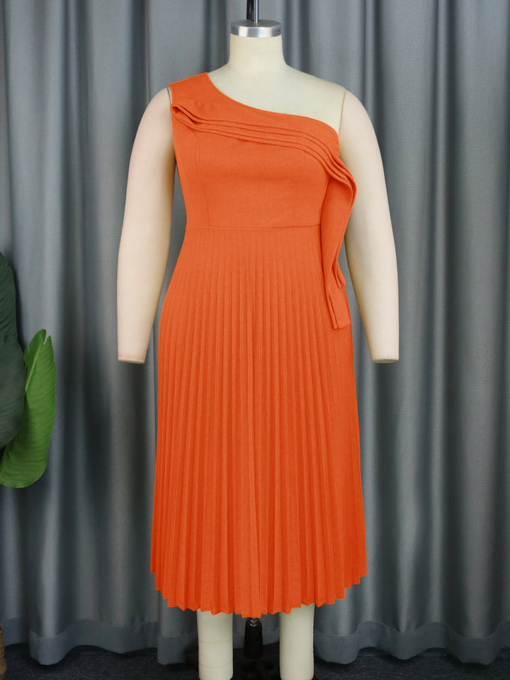 Ladies Elegant Wrap Dress with Asymmetrical Ruffle Design StylebySassy