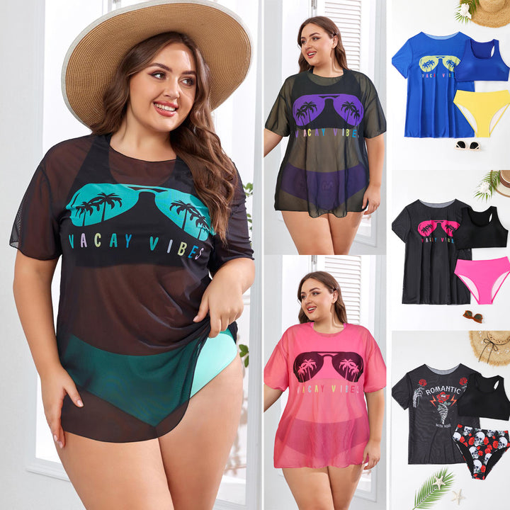 Women's Leisure Bikini Set with Mesh Top StylebySassy