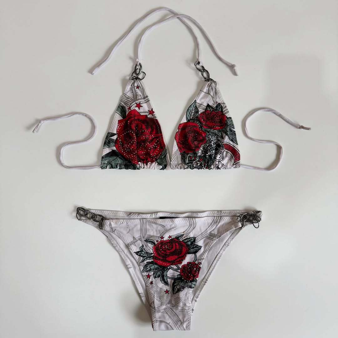 Women's Triangle Bikini with Creative Pattern StylebySassy