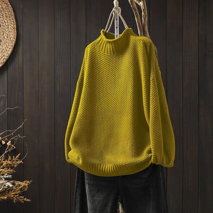 Women's Sweater | Textured Turtleneck Style