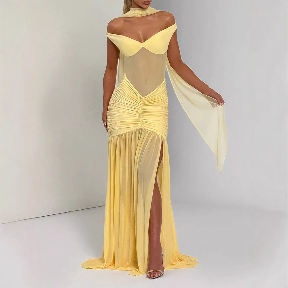 Women's Elegant Maxi Dress with Figure-Hugging Design StylebySassy