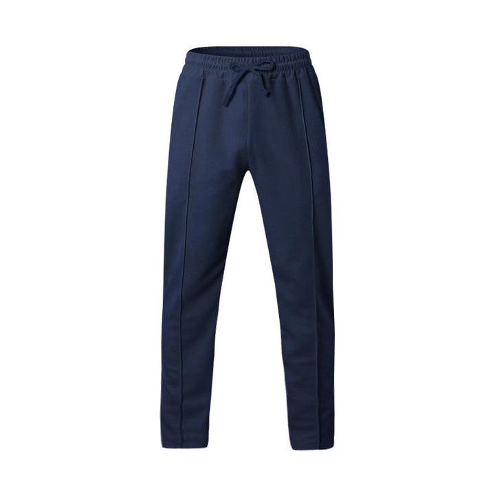 Men's sporty joggers with elastic waistband and front center seam StylebySassy