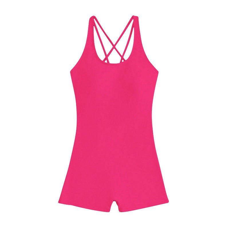 Women's One-Piece Swimsuit with Modern Cross-Back Design StylebySassy