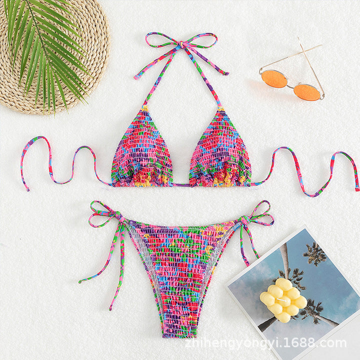 Women's Colorful Triangle Bikini StylebySassy