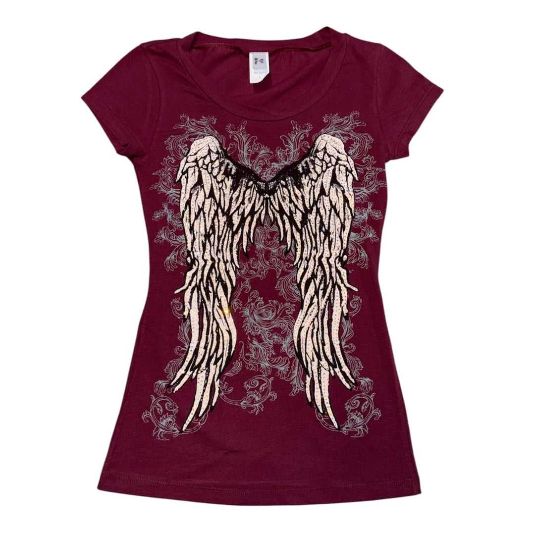 Women's T-Shirt with Angel Print StylebySassy